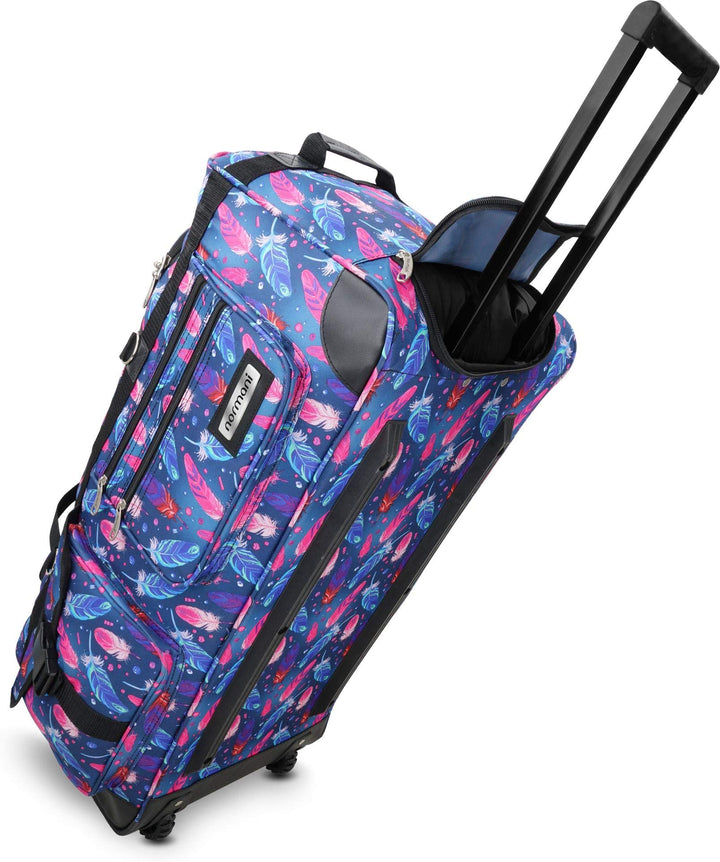 normani XXL Reisetasche Jumbo Big-Travel mit Rollen Farbe Fancy Feathers / 100 Liter Fancy Feathers