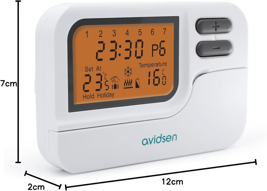 Avidsen 103953 CHRONOTHERMOSTAT, wöchentlich weiss