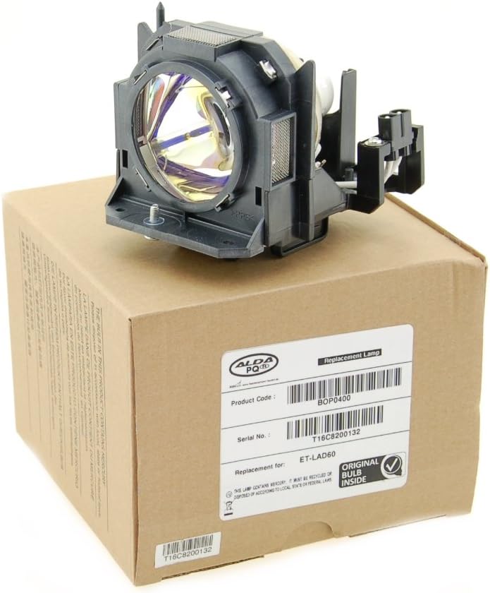 Alda PQ Professionell, Beamerlampe kompatibel mit PANASONIC ET-LAD60 Projektoren