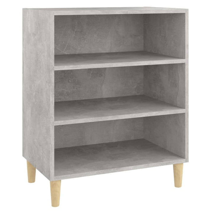 vidaXL Sideboard mit 3 Regalböden Bücherregal Standregal Beistellschrank Regal Bücherschrank Schrank