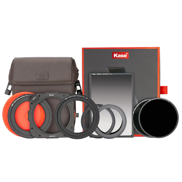 Kase Armour Magnetischer stossfester 100 mm Filter-Einsteiger-Set, 67 mm, 72 mm, 77 mm, 82 mm, optis