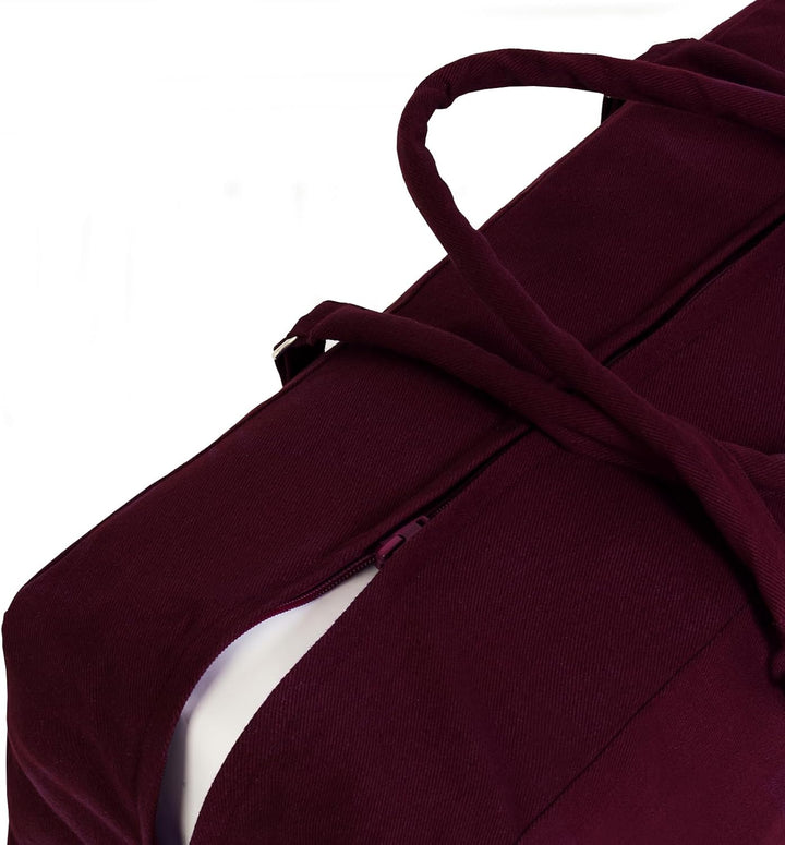 Yoga Studio YS/KitBag/SolidColours/Burgundy Yoga Kit, 71 x 23 x 18 cm, Baumwolle Yogamatte Tasche mi