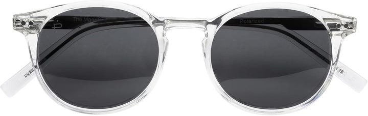 PRIVÉ REVAUX Unisex Maestro Mx/S Sunglasses 42 900/M9 Crystal, 42 (XS) 900/M9 Crystal