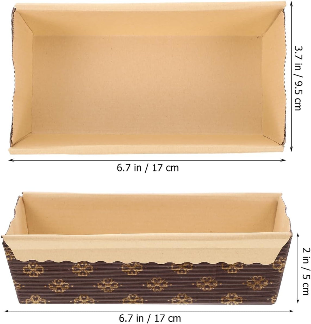 Gatuida Kastenform Kuchen Papier: 25 Stück Backform Kastenform 15 cm Toastbrot Brotbackform für Kuch