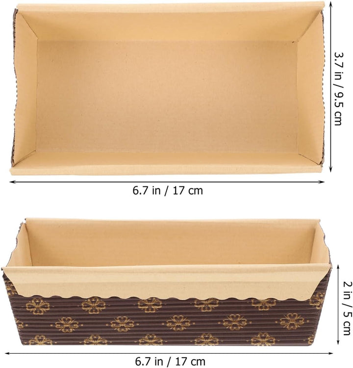 Gatuida Kastenform Kuchen Papier: 25 Stück Backform Kastenform 15 cm Toastbrot Brotbackform für Kuch