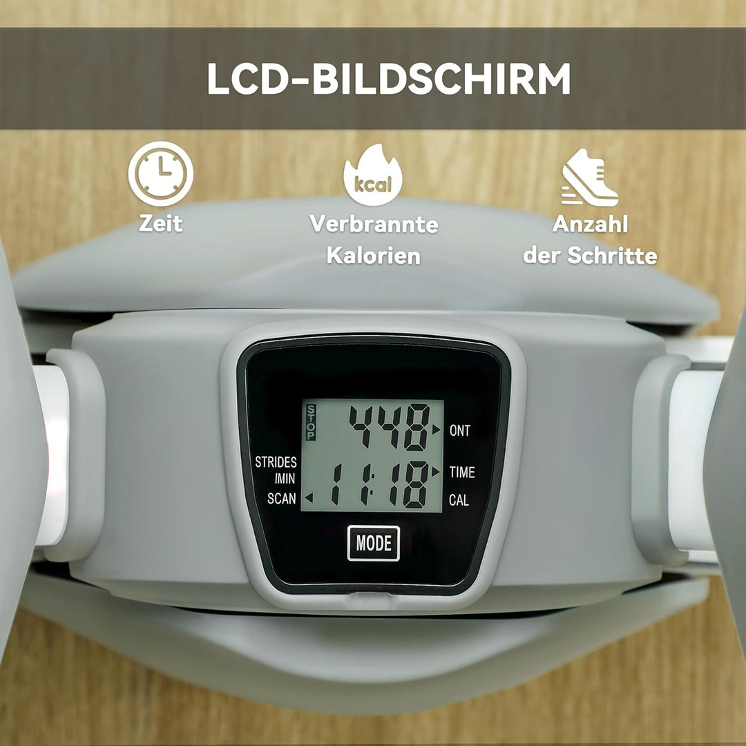 SPORTNOW Mini-Stepper für Zuhause, Stepper Hometrainer mit LCD-Display, Rutschfesten Pedale, Up-Down