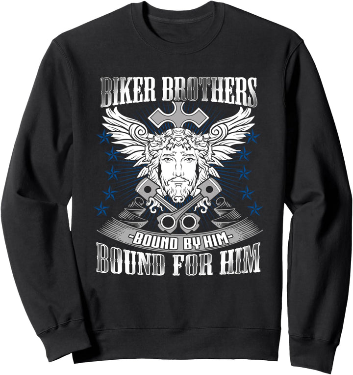 Jesus Motorrad Männer Biker Brüder Christus Kreuz Gott Sweatshirt