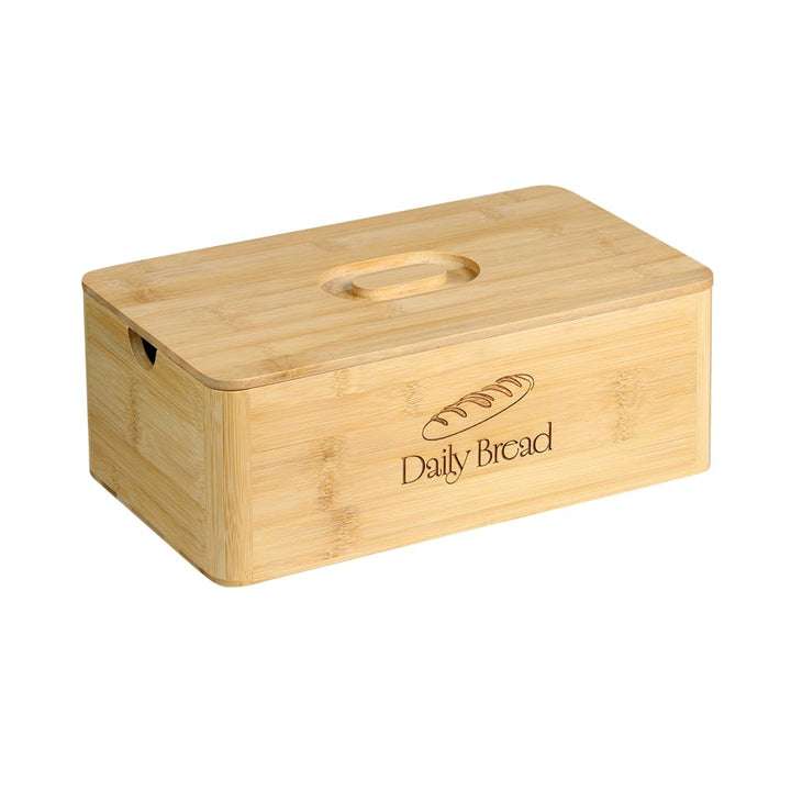KESPER | Brotkasten mit Schneidebrett, Material: FSC®-zertifizierter Bambus, Masse: B: 32 x H: 12,5