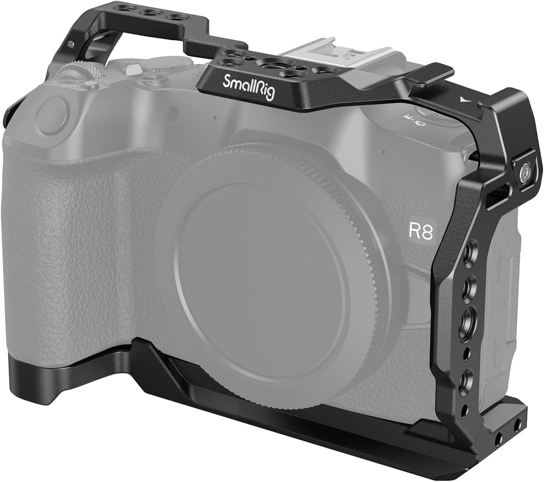 SMALLRIG Cage für Canon R8, Kamerakäfig mit 1/4"-20 Gewindelöchern, 3/8"-16 Positionierungslöchern f