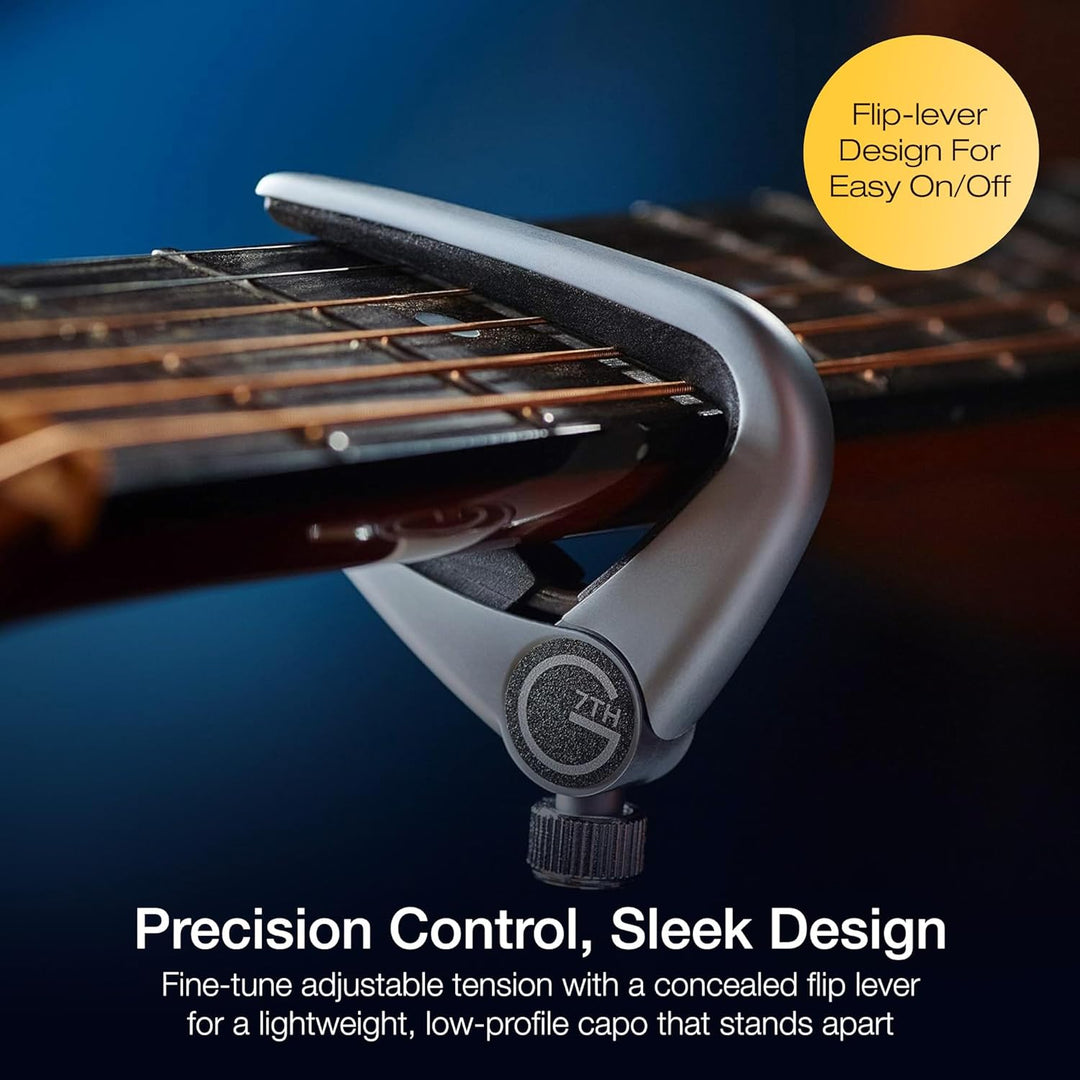 G7th C31010 Newport Capo Acoustic silver Newport, Western-/Akustikgitarre silber Single, Newport, We