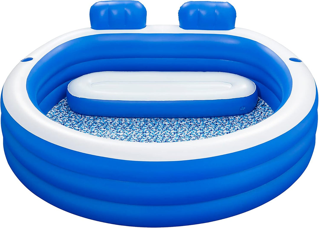 Bestway Splash Paradise Family Pool 231 x 219 x 79 cm Blau, Blau
