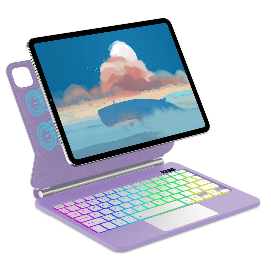 Magic Keyboard für iPad Air 11" (M3 2025, M2 2024)/iPad Pro 11 (4ª/3ª/2ª/1ª Gen), Magnetischer Ständ