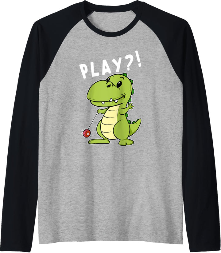 Lustigs Jojo Dinosaurier T-Rex Yoyo Spielzeug Dino Saurier Raglan
