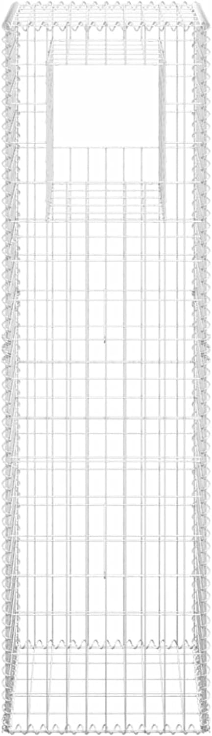 Festnight Gabionensäule 2 STK.Steinkorb Gabione Gabionenkörbe Gabionen Hochbeet Steine Für Gabionen