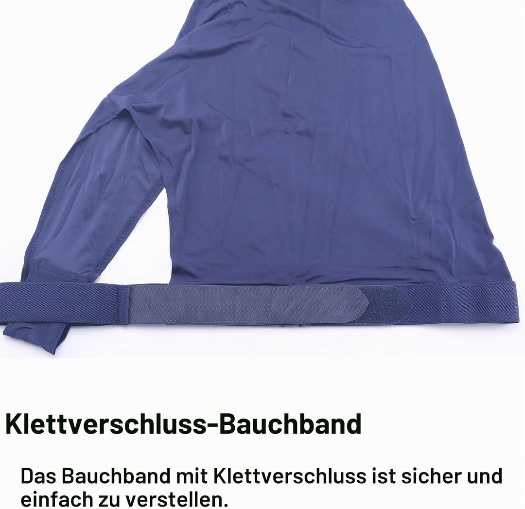 Leberna Lycra Stretch-Pferd Kapuze mit Reissverschluss - vollen Gesicht-Hals-Abdeckung M Marine, M M