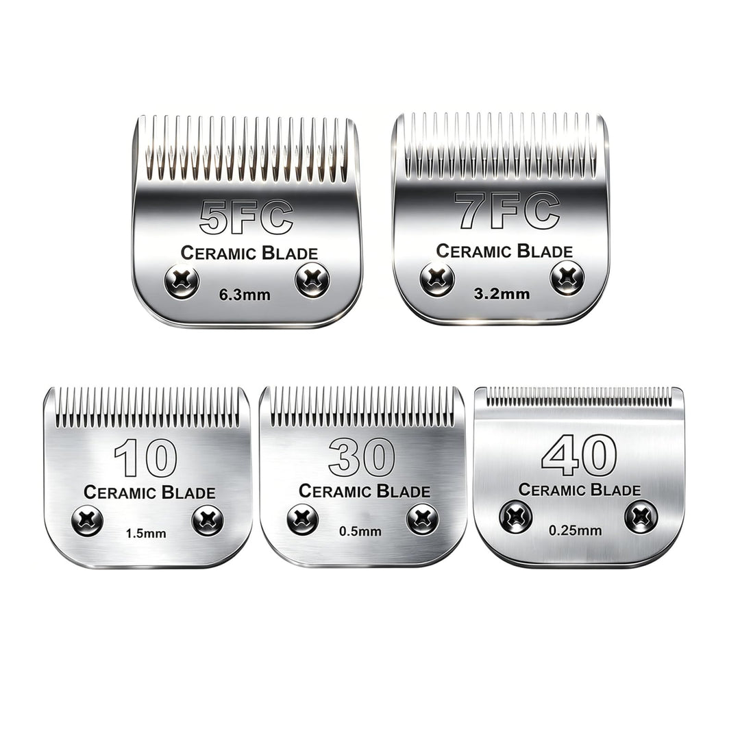 Cosyonall 5PCS Ersatzklinge für Hundepflege, kompatibel mit Andis-Schermaschinen, Karbonstahl, abneh
