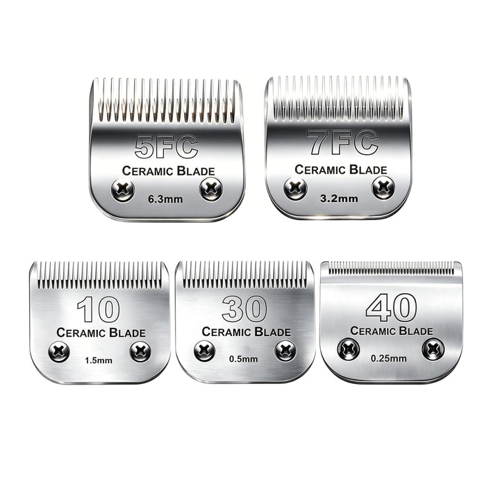 Cosyonall 5PCS Ersatzklinge für Hundepflege, kompatibel mit Andis-Schermaschinen, Karbonstahl, abneh