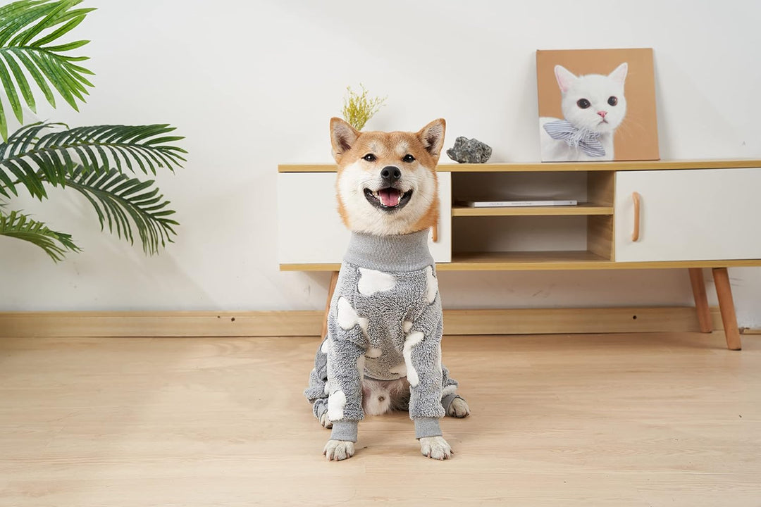 Hund Overall, Haustier Winter Flanell Vierbeinige Warme Pyjamas, Kaltes Wetter Hund Onesie, Winterkl