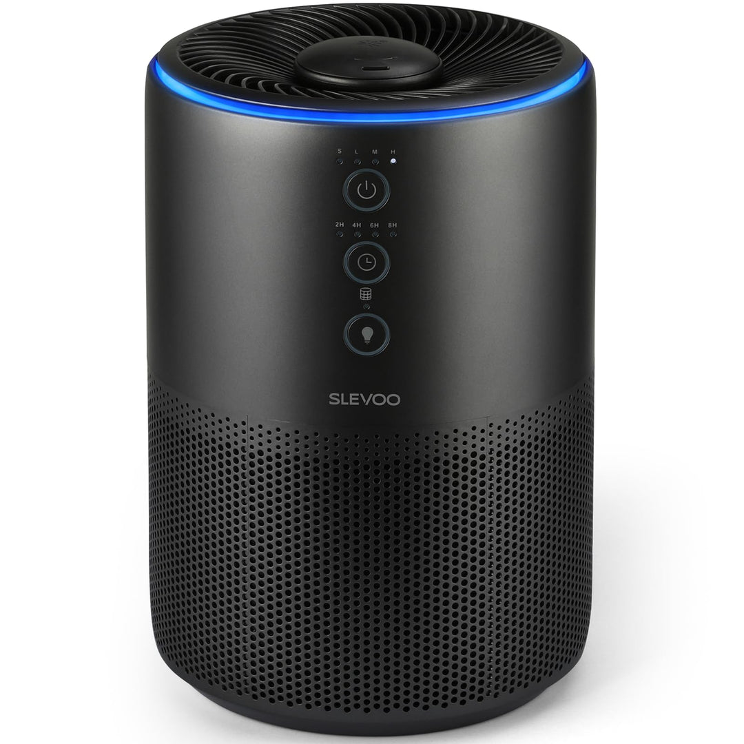 SLEVOO Air purifiers for home, Pet Hair Allergy, Low Power High Torque Motor, 3-in-1 HEPA air purifi