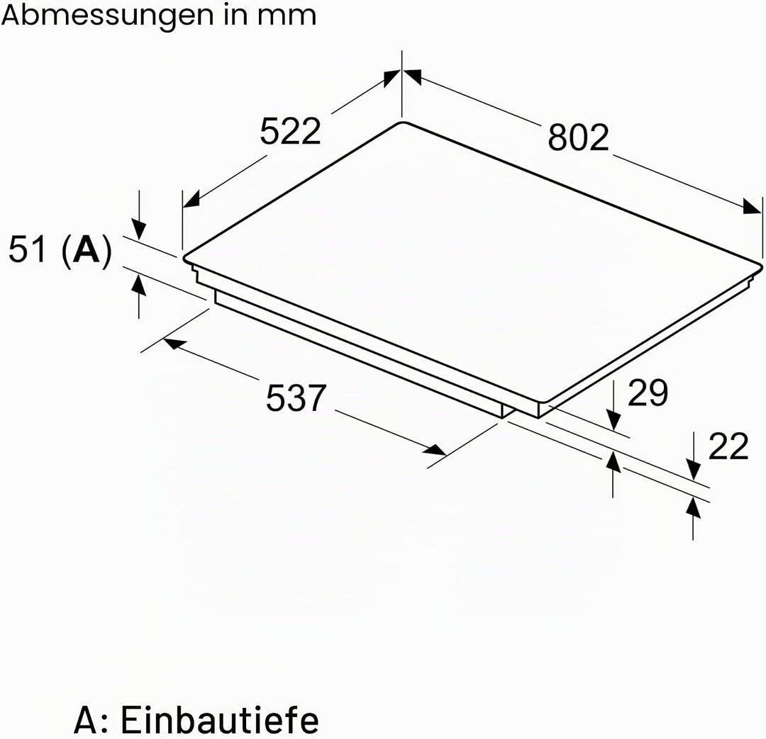 Bosch PIV831HB1E Serie 6, Einbau-Induktionskochfeld 80 cm, Schwarz Neue Version, Neue Version
