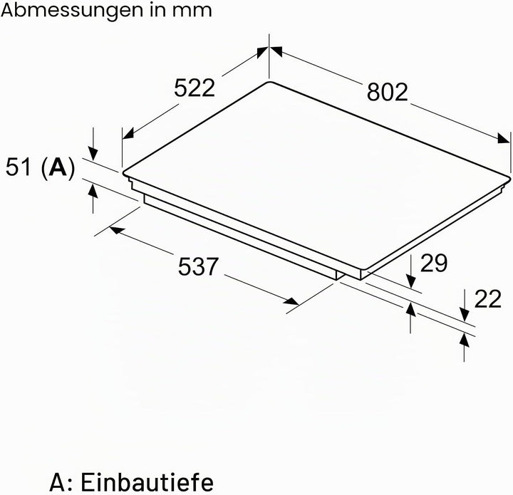 Bosch PIV831HB1E Serie 6, Einbau-Induktionskochfeld 80 cm, Schwarz Neue Version, Neue Version