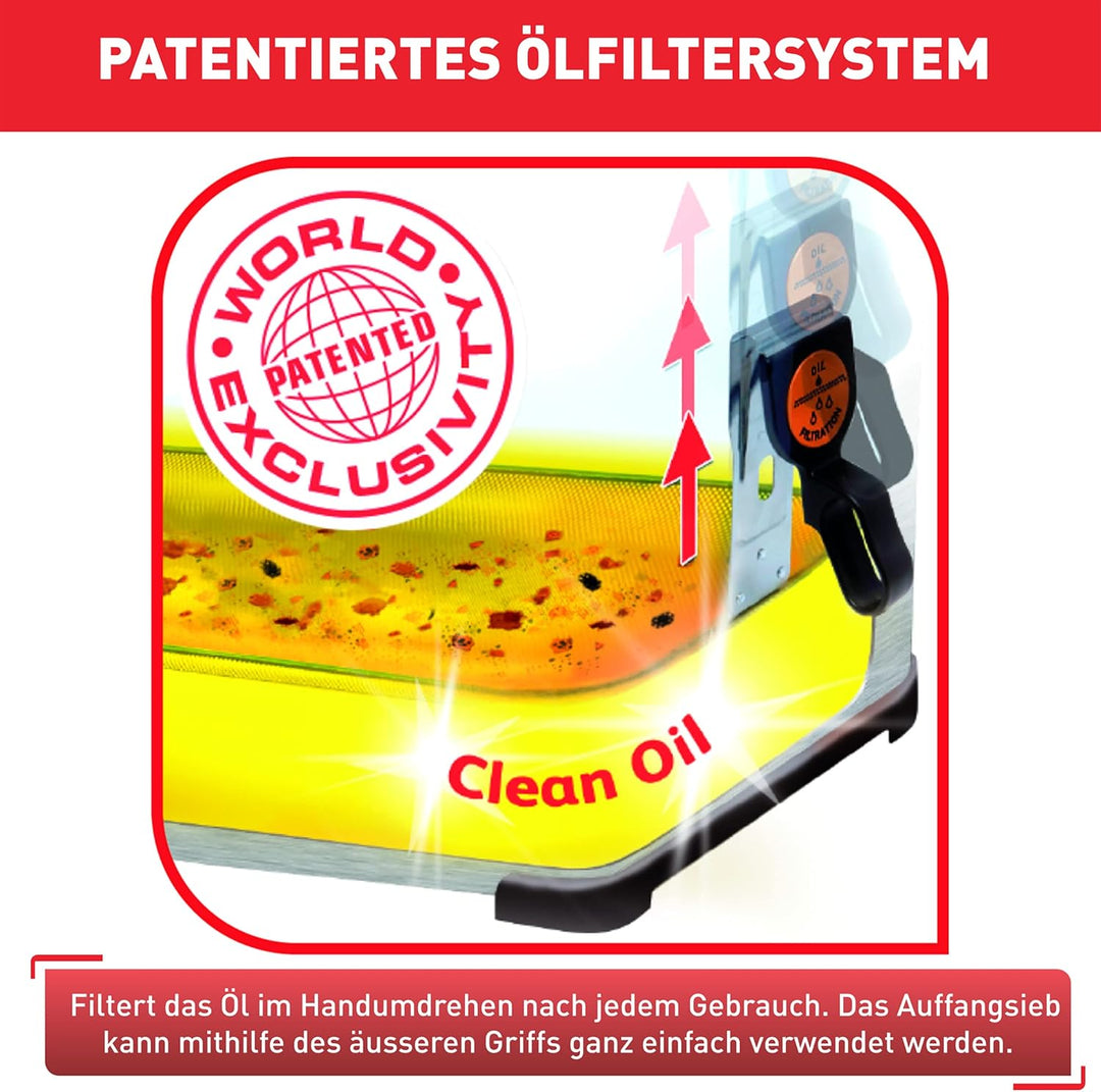 Tefal FR5101 Filtra Pro Inox & Design | 3,0 L | Premium Fritteuse | 2300 Watt | Semiprofessionelle F