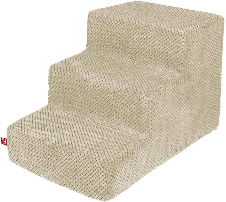 Hundetreppe 30 cm hoch | Katzentreppe Haustiertreppe | 3 Stufen | Hunde Katzen Haustier | für Bett u