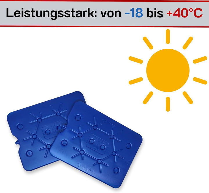 ToCi XXL Kühlakku 8er Set | Freezeboard (32x25 cm) mit je 800 ml | 8 Blaue Kühlelemente Iceakku für