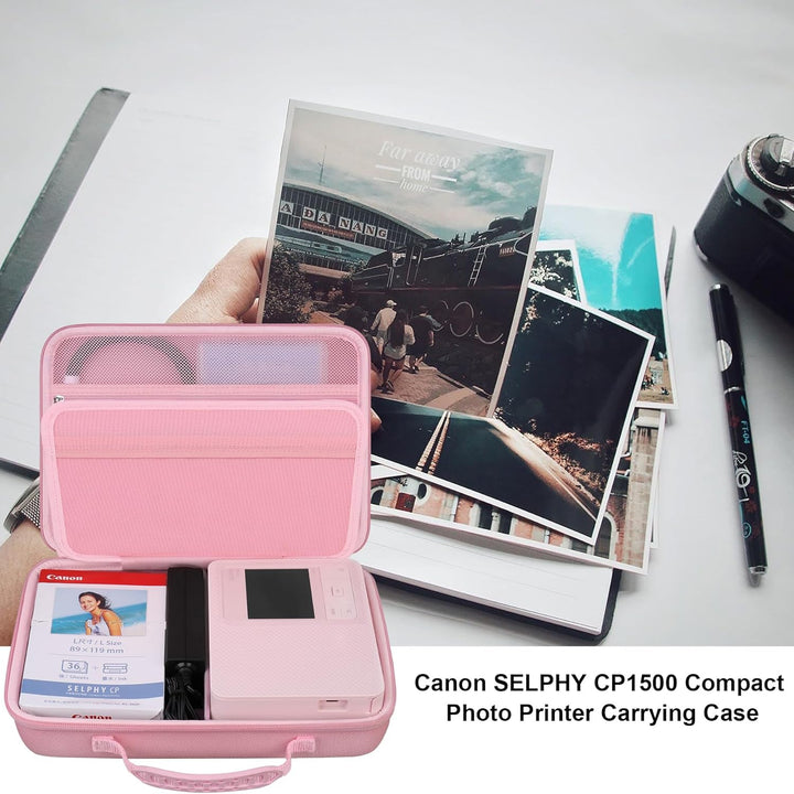 Elonbo Tragetasche für Canon SELPHY CP1500 Kompaktfotodrucker, tragbare Bluetooth Instant Print Kame