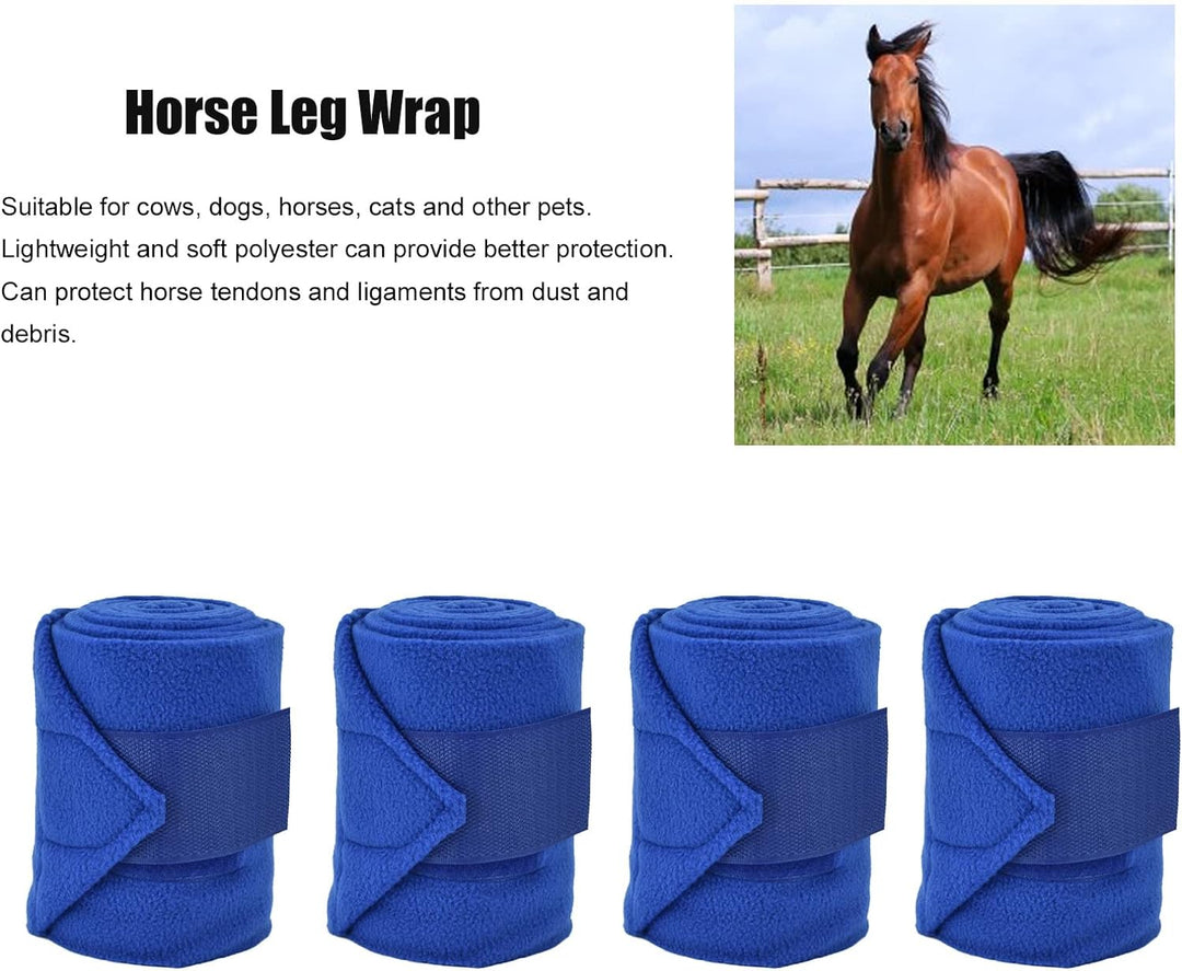 Mumusuki Pferdebandagen Beinwickel, Stallbandagen Pferd Reitbeinwickel Pferdebeinstiefel Blaue Banda