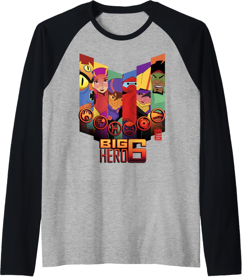 Disney Big Hero 6: The Series Character Panels Raglan