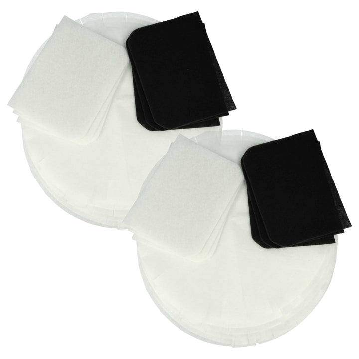 vhbw 6X Aktivkohlefilter, 6X Fettdunstfilter, 12x Papierfilter kompatibel mit DeLonghi F28 Serie Fri