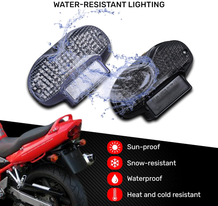 aVDB-moto LED Bremslicht/Rücklicht kompatibel mit SUZUKI BANDIT 600 GSF 2000-2005 Plug & Play mit in