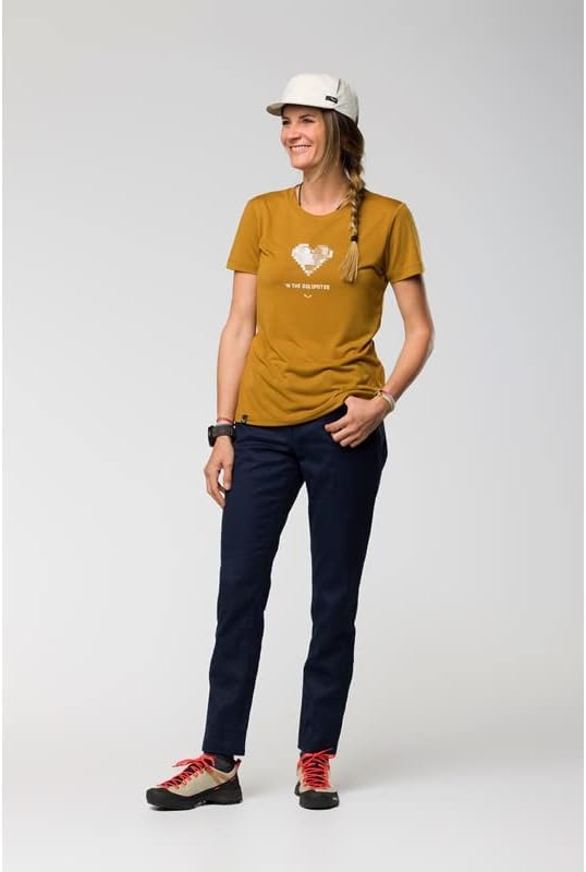 Salewa Damen Pure Heart Dry W T-Shirt S Golden Brown, S Golden Brown
