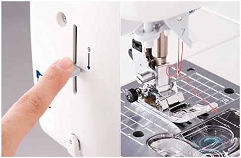 JUKI HZL-DX5 elektrische Nähmaschine mit automatischem Fadenabschneider, Fusssteuerung, Metall, weis