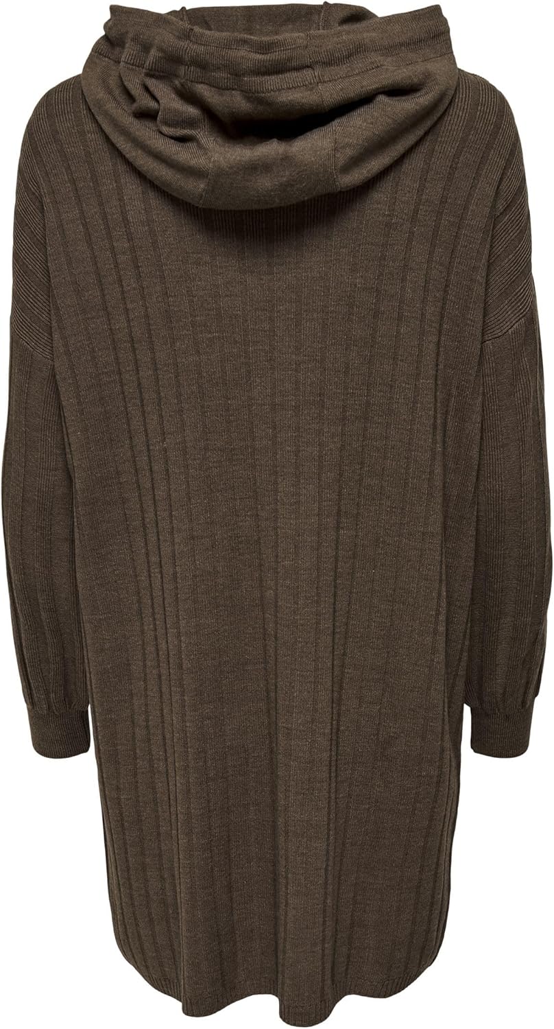 ONLY Female Strickkleid ONLTESSA Langes Kleid S Chestnut/Detail:w. Melange, S Chestnut/Detail:w. Mel