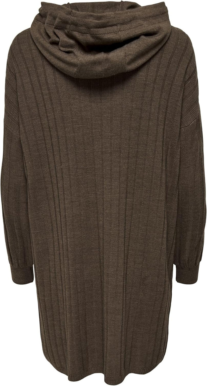 ONLY Female Strickkleid ONLTESSA Langes Kleid S Chestnut/Detail:w. Melange, S Chestnut/Detail:w. Mel