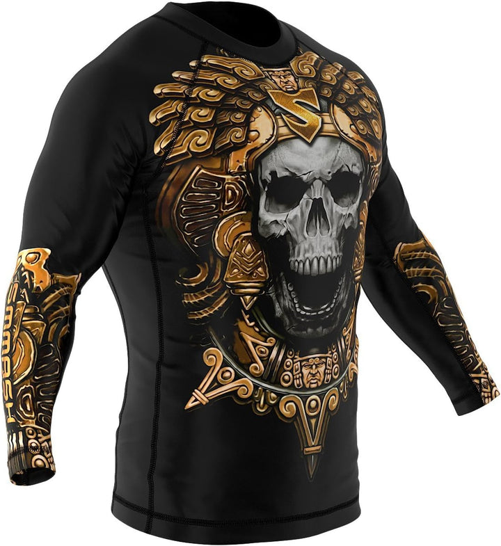 SMMASH Koi Rashguard Herren Kampfsport Langarm, Sport Longsleeve Atmungsaktiv und Leicht, Sportobert