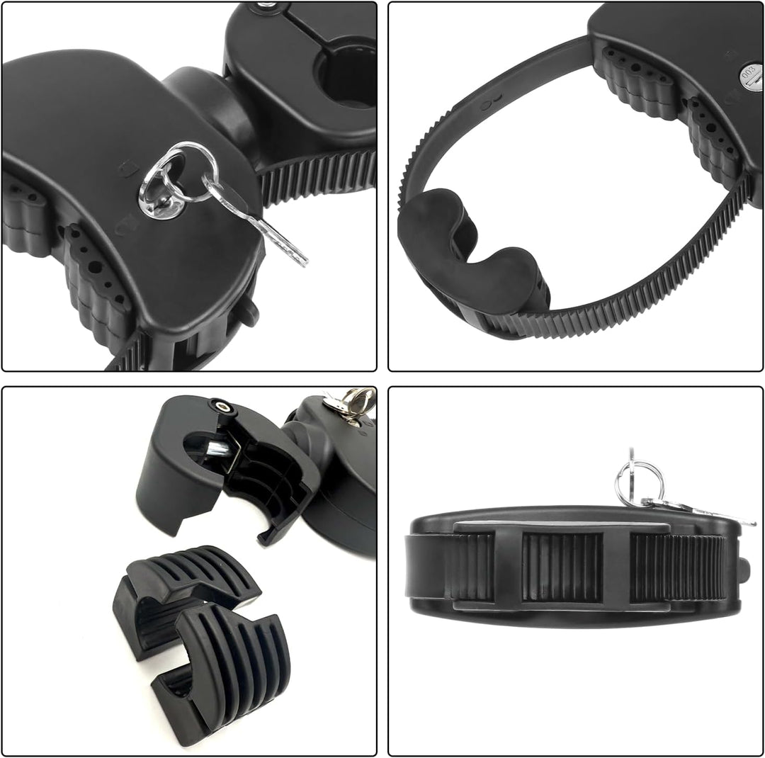 TEOV 1 Stück Rahmenhalter für Fahrradträger Länge 12CM, Verstellbarer Strap-Rahmenhalter für E-Bike