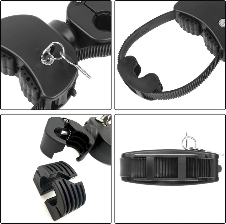 TEOV 1 Stück Rahmenhalter für Fahrradträger Länge 12CM, Verstellbarer Strap-Rahmenhalter für E-Bike