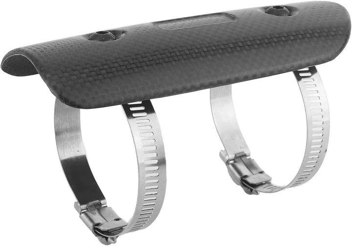 Auspuff-Hitzeschild, Universal Dry Carbon Fiber Exhaust Midpipe Heat Shield Guard Kit Motorrad-Hitze
