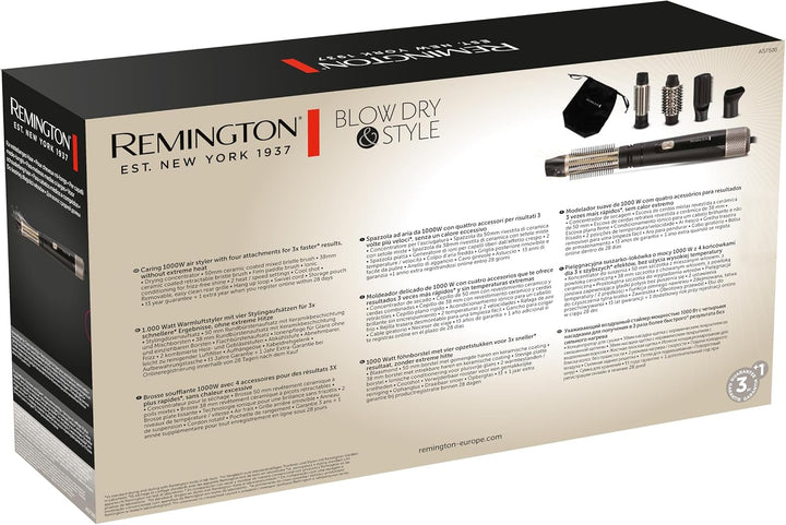 Remington Warmluftbürste [inkl. 4 Aufsätze: 38mm&amp;50mm Rundbürste, Stylingdüse, Flachbürste] Blow Dry
