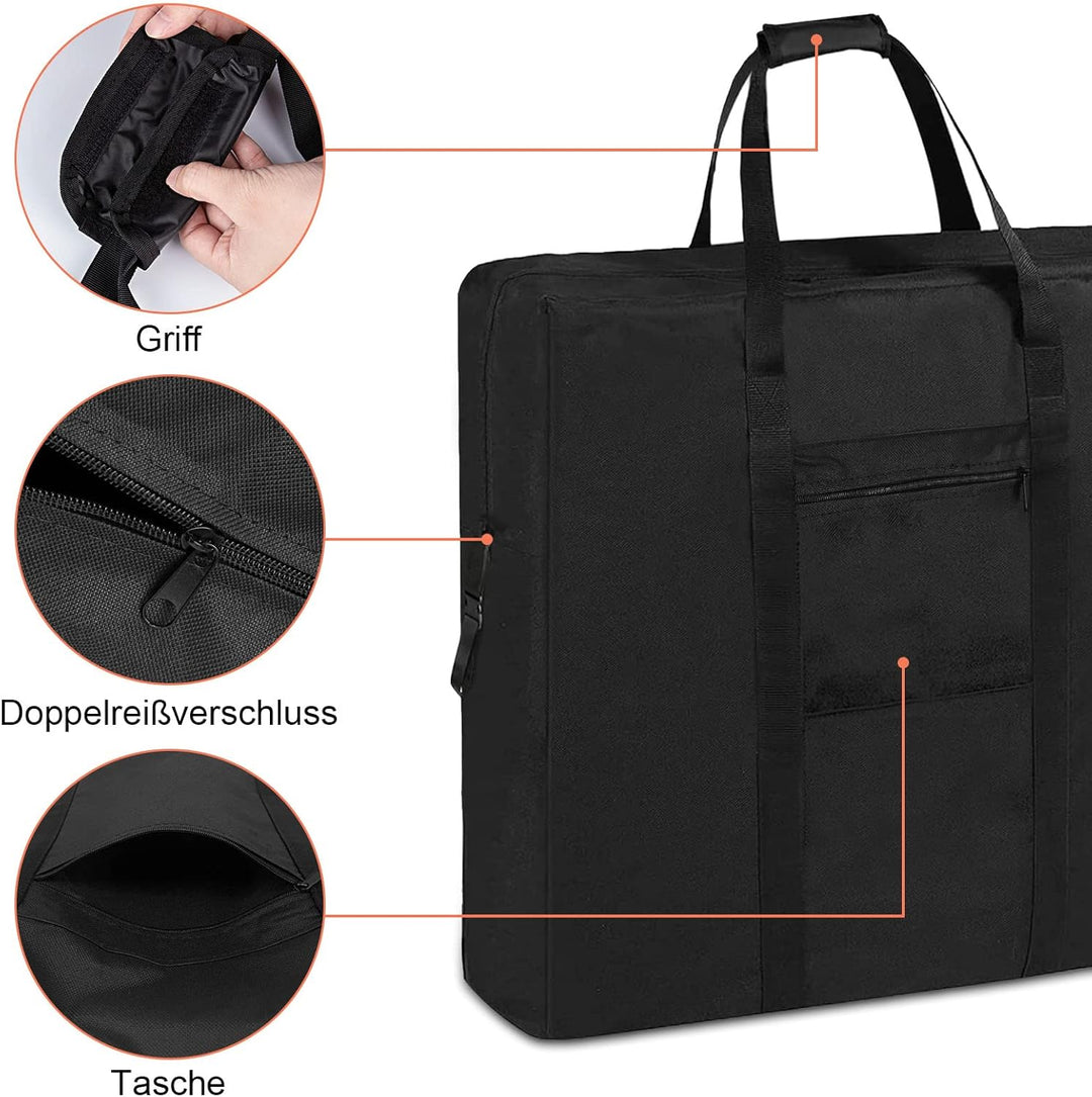 Kingling Tasche für Solarpanel, Staubdichte Solarmodul Tasche passend für 100 Watt Solarpanel, Faltb