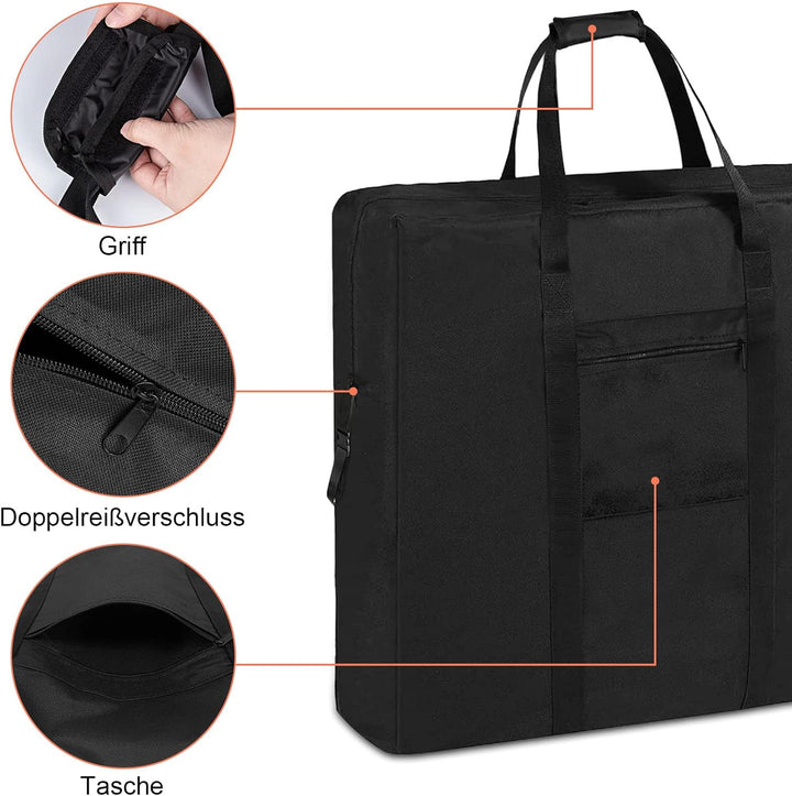 Kingling Tasche für Solarpanel, Staubdichte Solarmodul Tasche passend für 100 Watt Solarpanel, Faltb