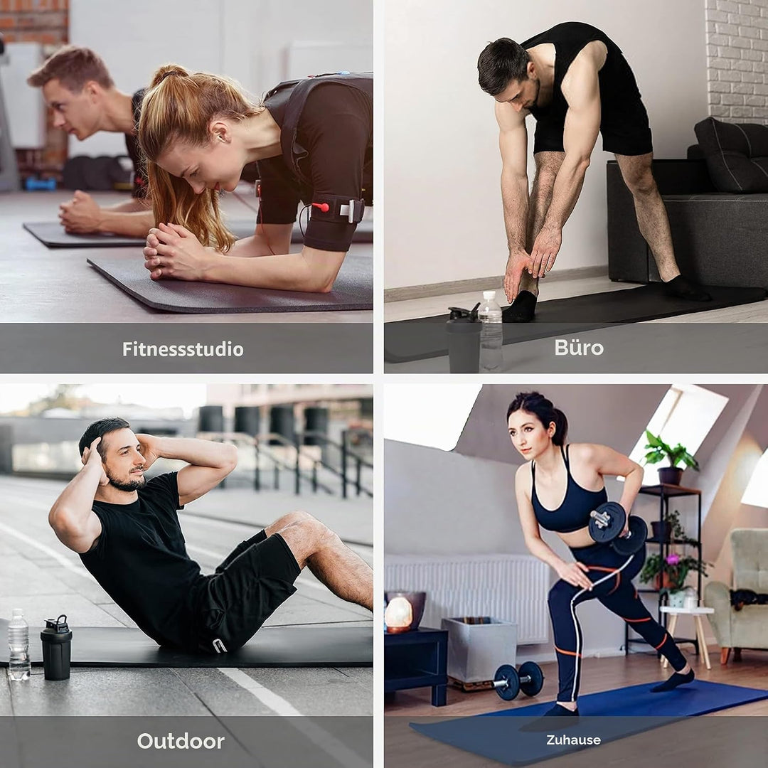PROIRON Gymnastikmatte, Turnmatte für Zuhause mit Tragegurt Trainingsmatte Rutschfest, Yoga Matte Di