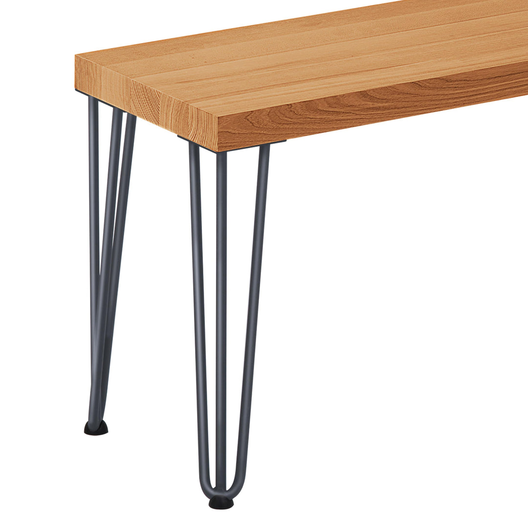 LAMO Manufaktur Hocker Beistelltisch Sitzbank 30x30x47 cm, Möbelfüsse Creative Anthrazit/Rustikal, L