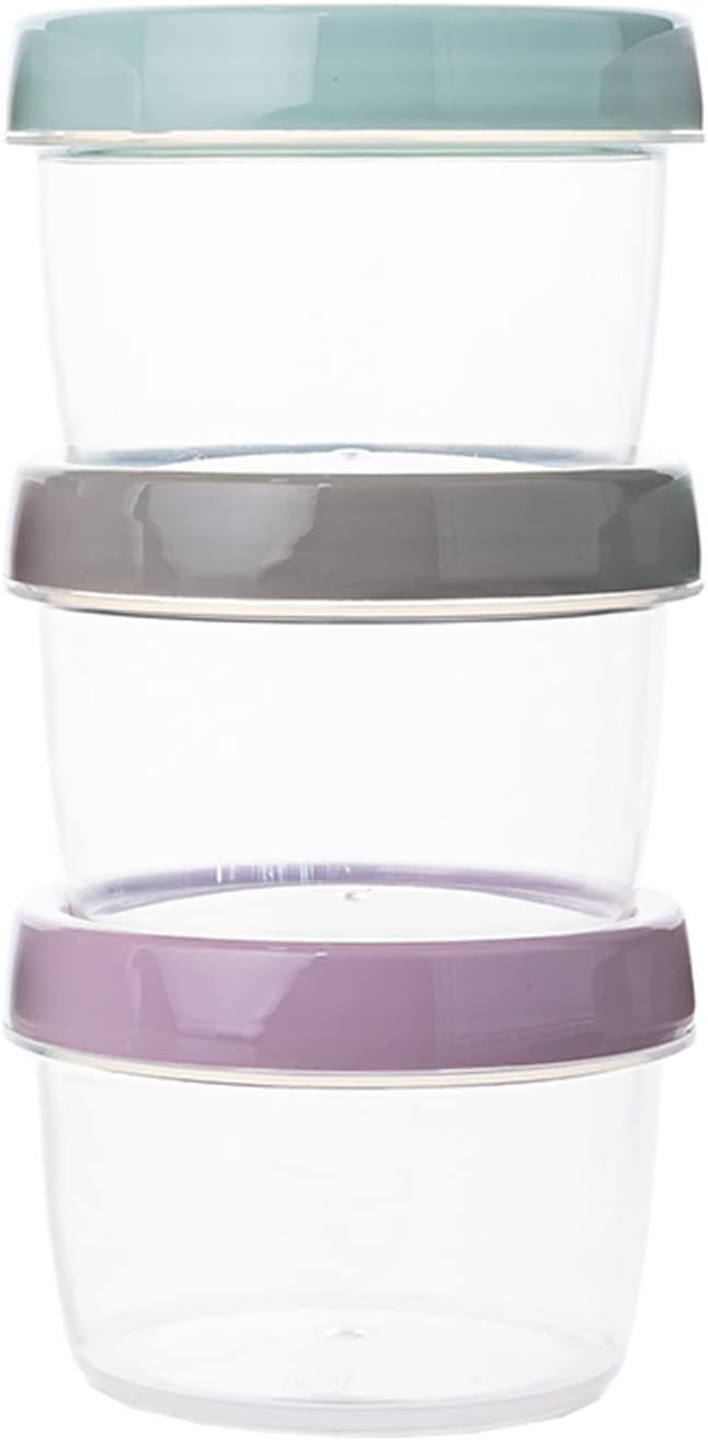 QILZO® Packung mit 24 Lebensmittelbehältern für Babynahrung 200 ml, BPA-frei, mikrowellen- und spülm