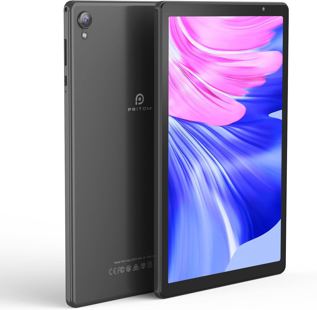 PRITOM 10 inch Android 12 Tablet,2GB RAM, 32GB ROM, 6000Mah, Expand to 512GB, 6000Mah, Quad Core Pro