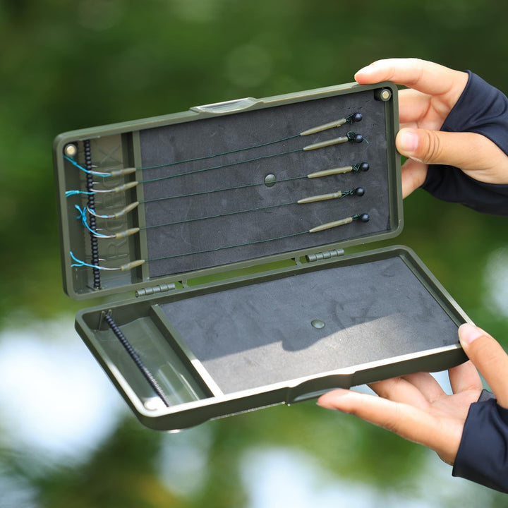 Sougayilang Karpfen-Fischen Angelzubehör-Box, Angelzubehör-Speicherbox, Organisator für Karpfenangel