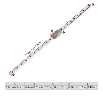 MGN12H Mini Lineare Schienenführung, Linear Schiebe Gide mit MGN12H Carriage Block für DIY Drucker u